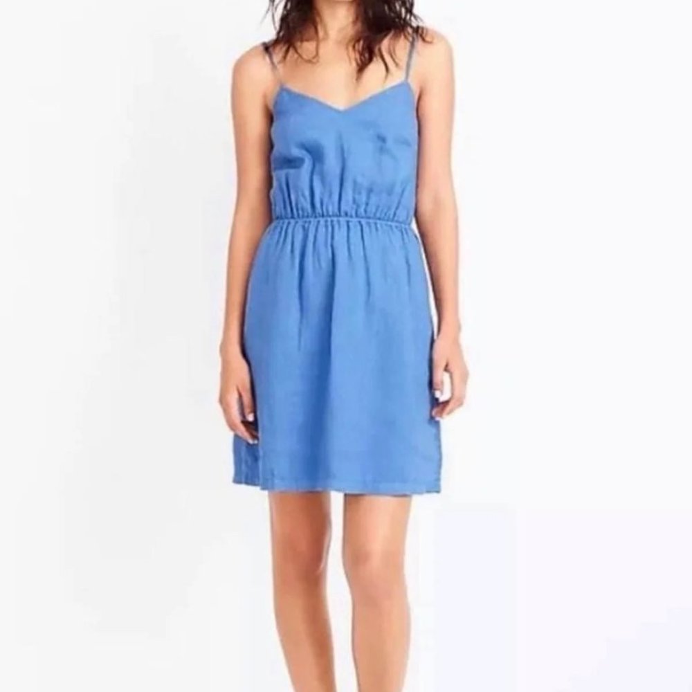 New JCrew Denim Blue Dress Size M